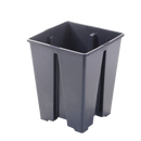 Square Pot With Groove