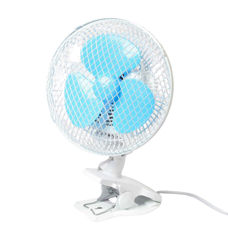 15cm fan with a grip clip attachment, ideal for precise airflow control in grow tents and small spaces, featuring adjustable speed settings and a sturdy, flexible clip for easy positioning.