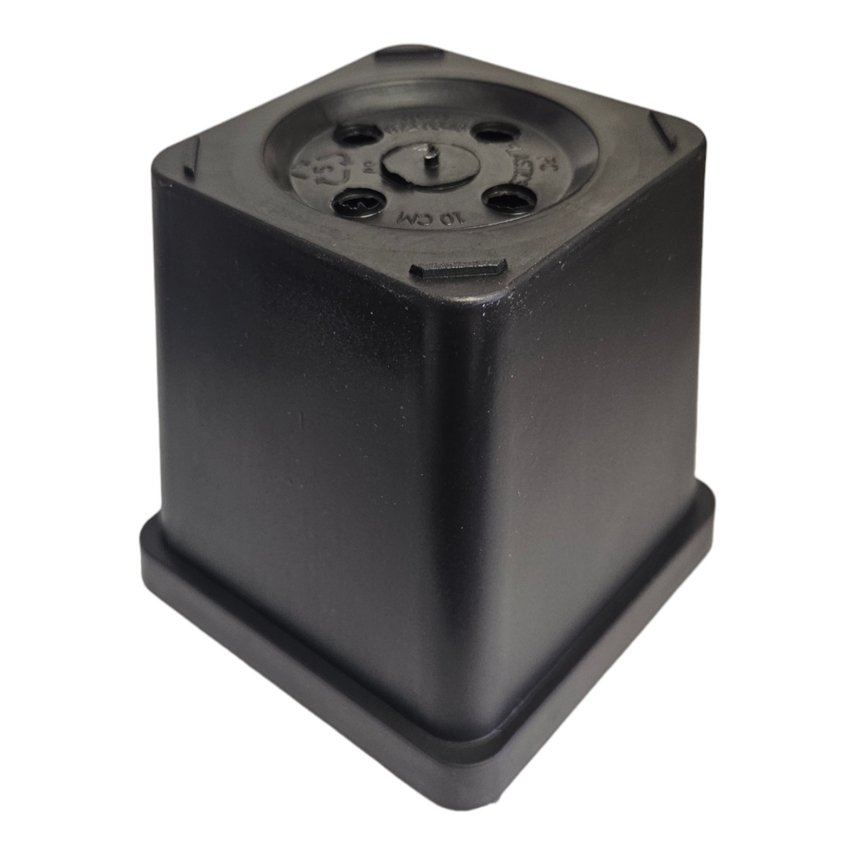 Square Pot - 10cm x 10cm Black | Hydrobiz