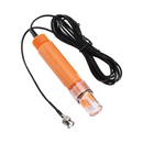 Full view of the PPH-3 inline heavy duty pH sensor including probe, cable, and mounting threads.

