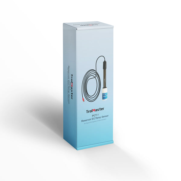 PCT-1 EC and Temp Sensor with attached cable and connector for easy integration with compatible devices

