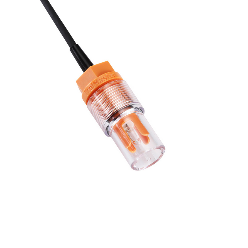 Close-up view of the PCT-3 Heavy Duty Inline EC and Temperature Sensor showing robust industrial-grade housing and connection ports.

