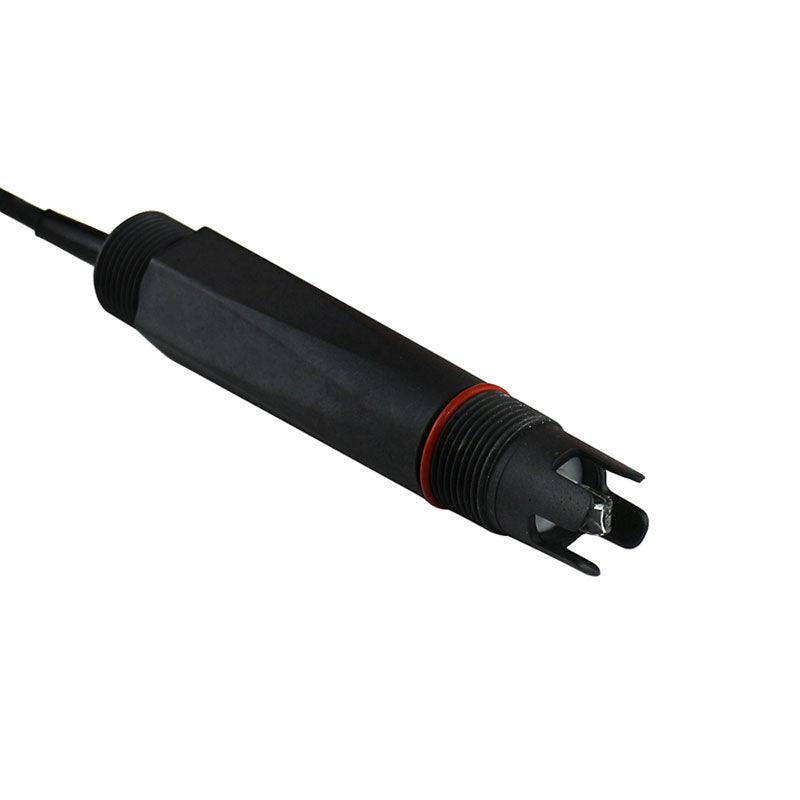 Side angle of the PPH-2 pH sensor highlighting the durable construction and inline fitting for continuous monitoring systems.

