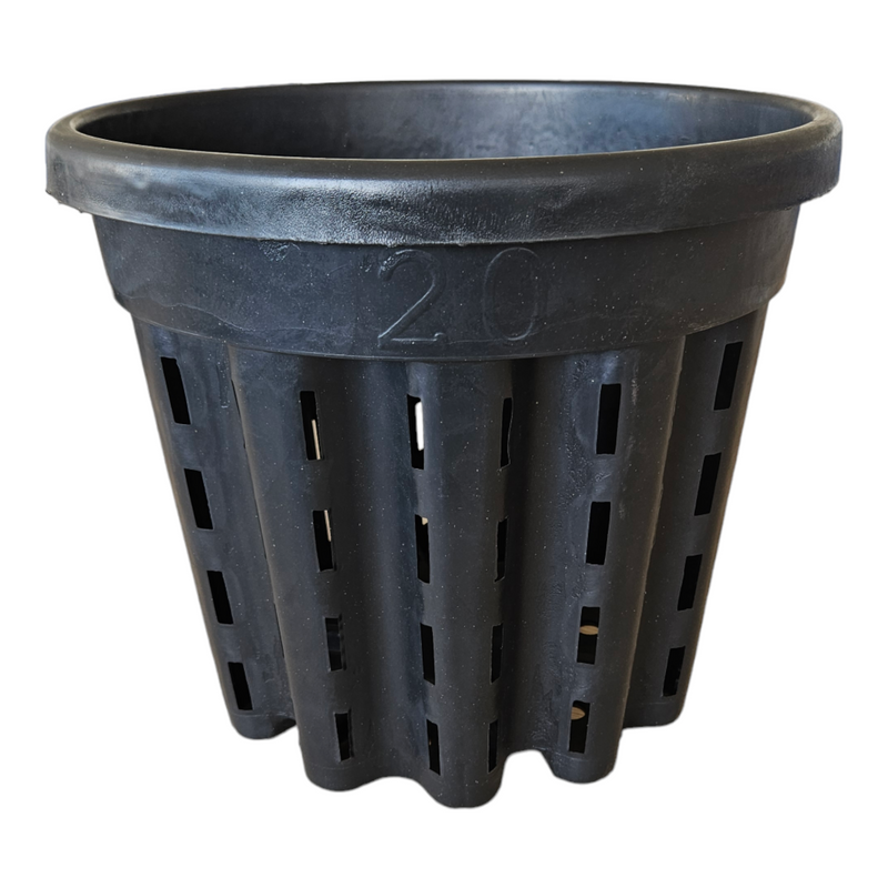 Aero-Pots with air pruning design for healthier root systems, enhanced nutrient uptake, and improved plant growth in various sizes.