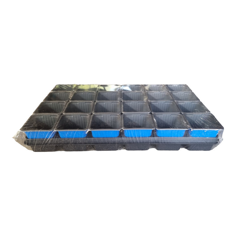 CARRY TRAY WITH SQUARE POTS