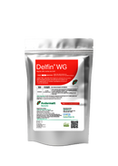 Delfin 100g – organic Bt insecticide for caterpillar and worm protection in home cannabis gardens.

