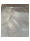 Black 500g child proof Mylar bag with secure seal for safe storage