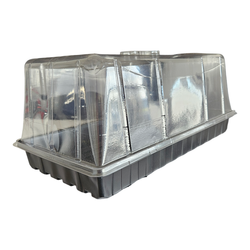 High Dome Cutting Propagator for creating a controlled environment to promote rooting and growth of plant cuttings.