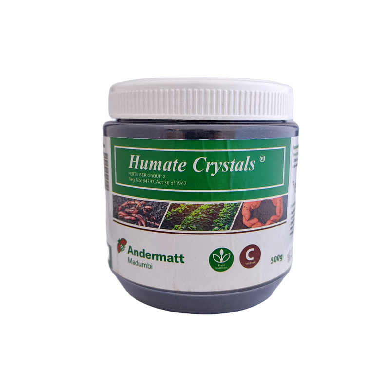 Humate Crystal for enhancing soil health and boosting plant nutrient uptake.