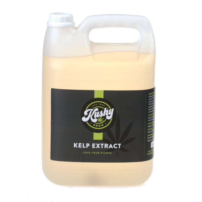 5L kelp extract for larger applications, enriching soil and enhancing plant health with vital nutrients.