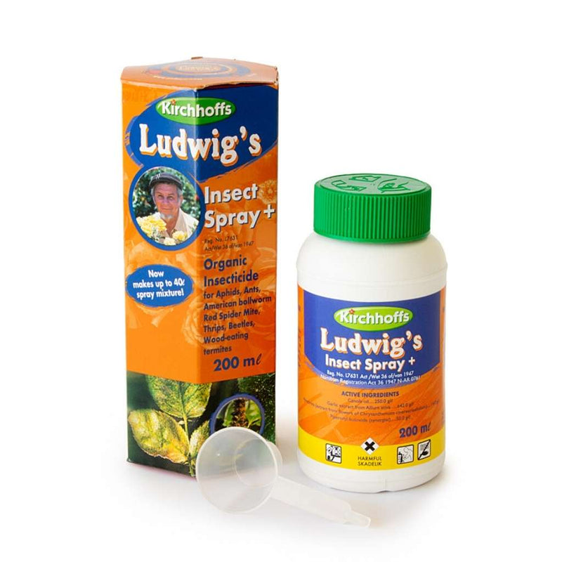 Ludwig's Insect Spray for targeted pest control, designed to effectively manage insect infestations.