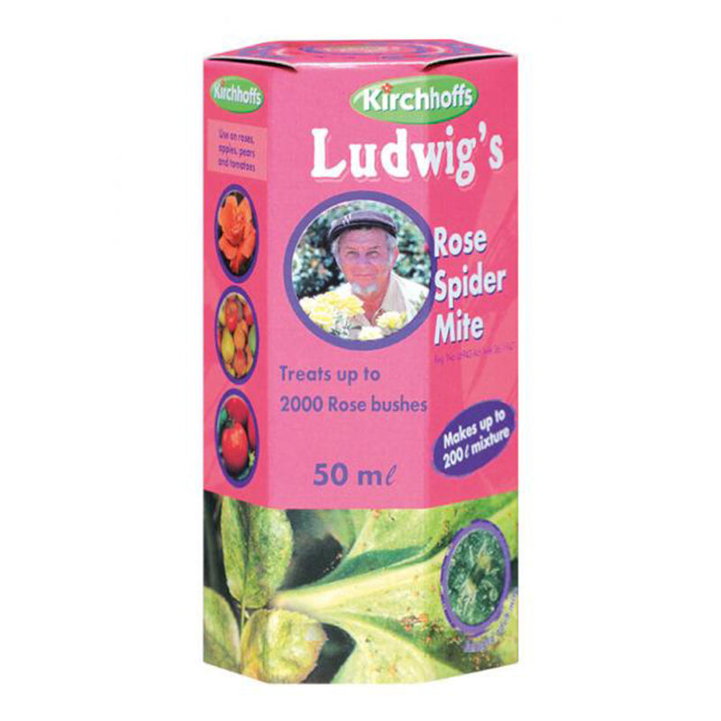 Ludwig's Rose Spider Mite 50ml for targeted control of spider mites on roses and other plants.