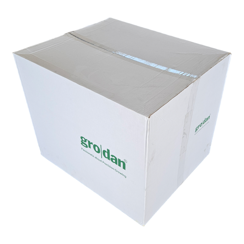 Box of 216 Grodan Delta rock wool cubes, perfect for large-scale propagation with consistent growing environment.