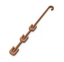 Stemhook 12cm - Terracotta - 10 Pack