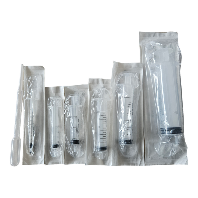 Syringe Combo - 1ml, 2ml, 5ml, 10ml, 20ml, 50ml, 3ml Pipette