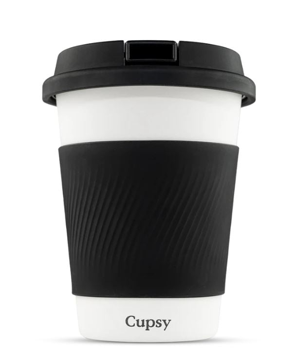 The Cupsy, a discreet and portable smoking device disguised as a coffee cup.