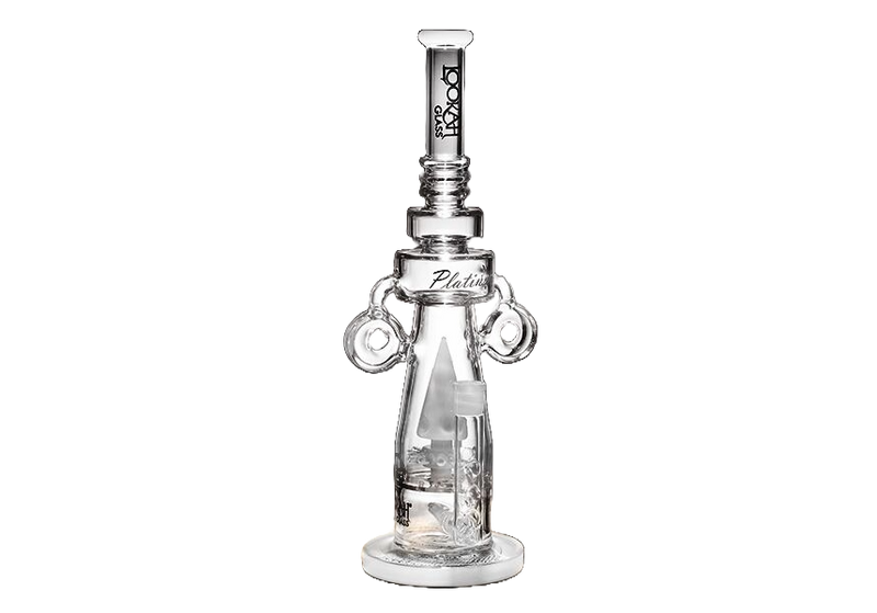 Lookah 36-45cm beaker bong with borosilicate glass, percolator, multiple chambers, and unique design for smooth, stylish smoking.